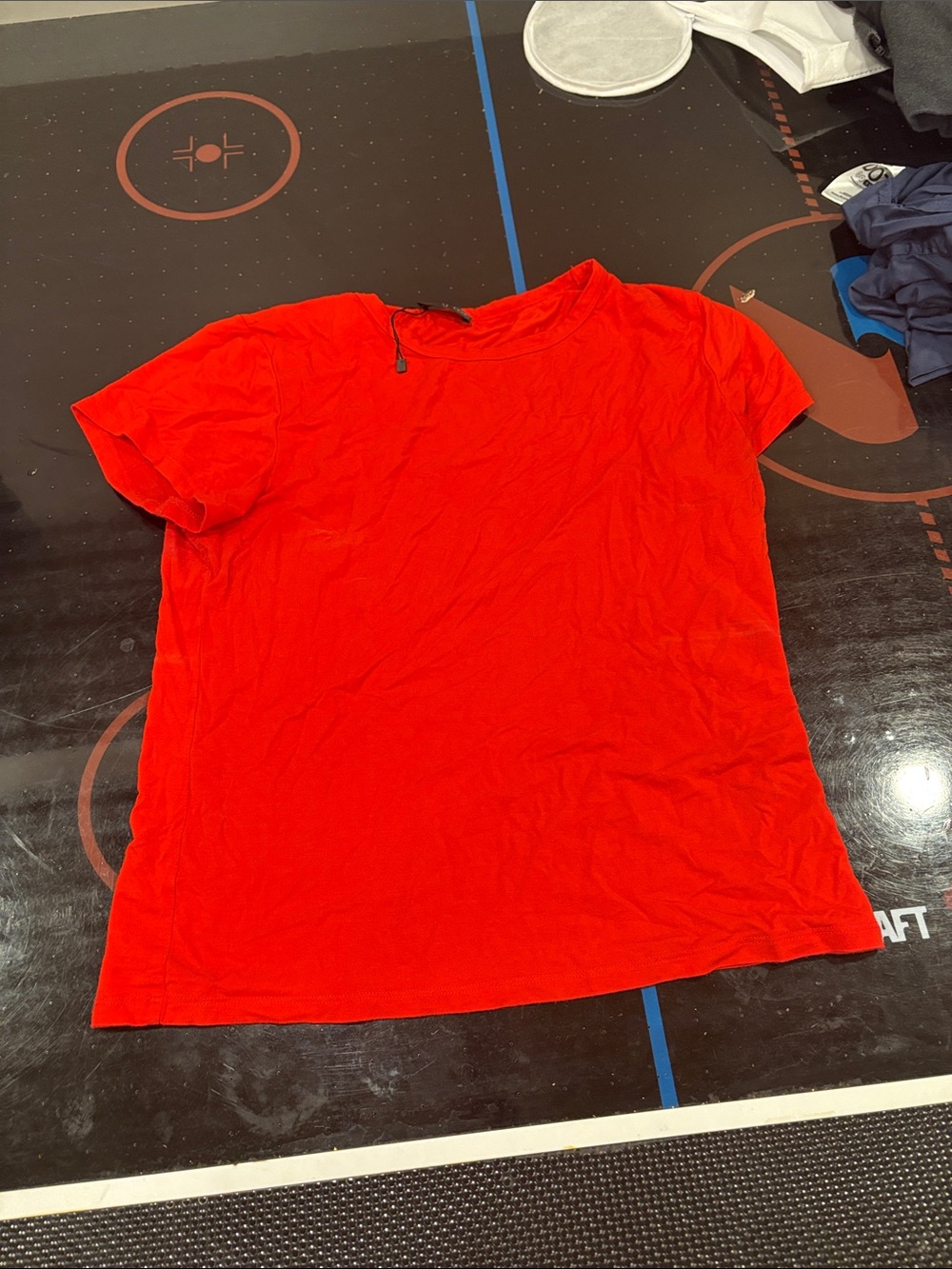 Classic Solid Red/Orange Crewneck Tee